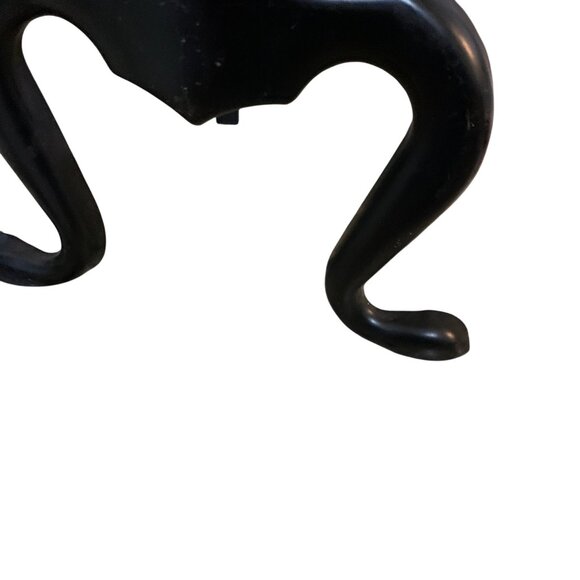 Vintage Federal Style Brass & Black Wrought Iron Andirons Log Holders Pair MCM - Picture 5 of 11